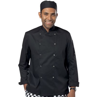 DD08C / DE001 Chefs Jacket Black