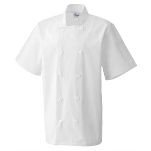 Short Sleeve Chefs Jacket White PR656