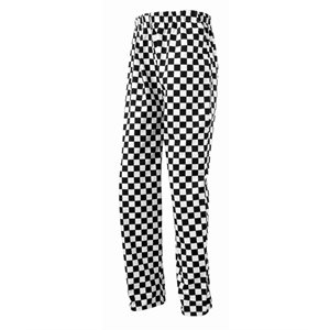 PR553 Premier Chefs Check Trousers Black / White