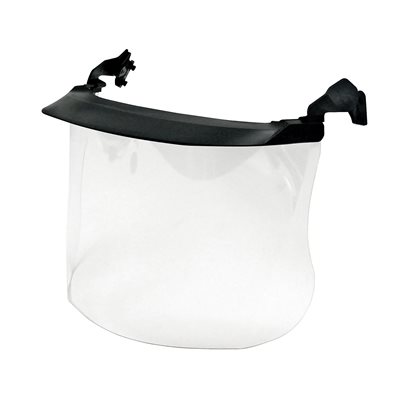 3M V4F Clear Poly Visor c / w Carrier