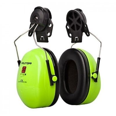 Peltor H540P3E-475-GB Hat Mount Ear Muff - Hi Viz