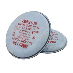 3M2138 P3R Organic Vapour / Acid Gas Filter (Pack 2)