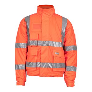 Microflex FRLR3567 FR Hi Viz Bomber Jacket Orange