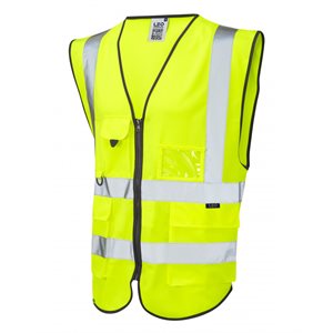 W11-Y Zip Superior Hi Vis Waistcoat