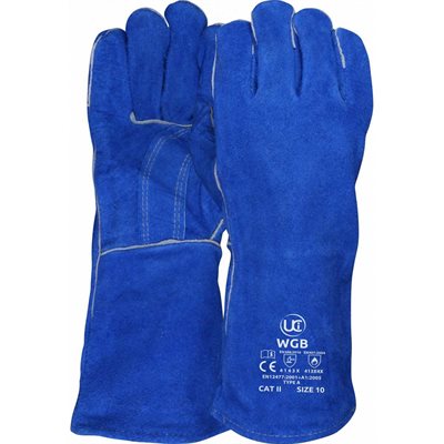 Lined Welders Gauntlet Blue - WGB